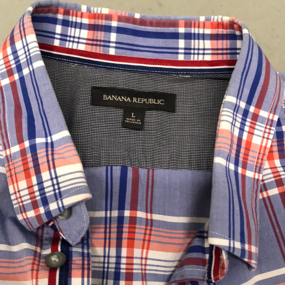 Banana republic LG short sleeve casual button down